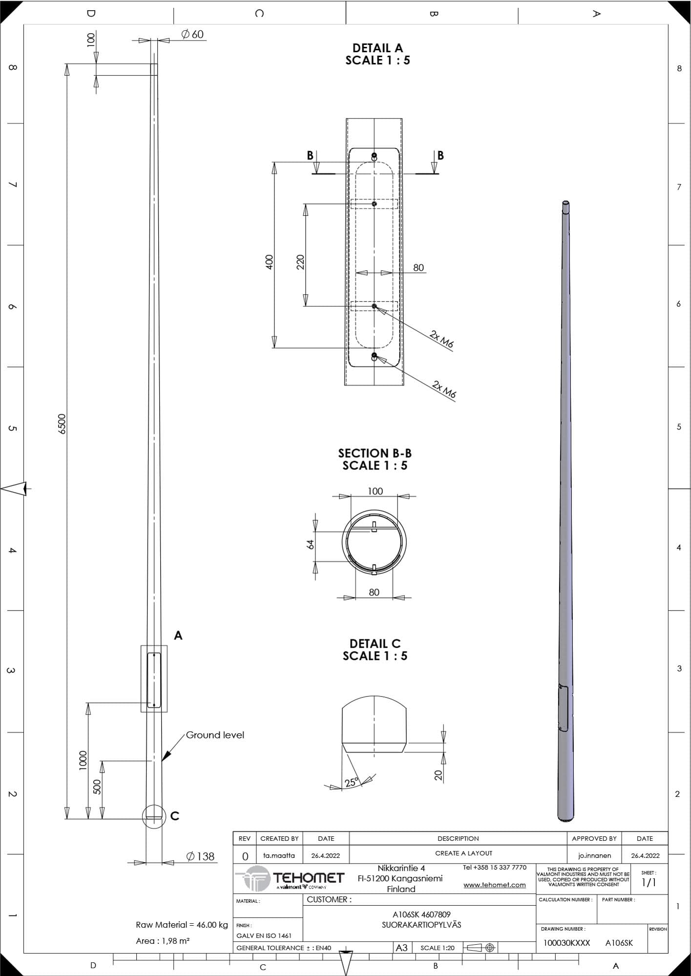 A106SK jauhemaal. RAL 9011