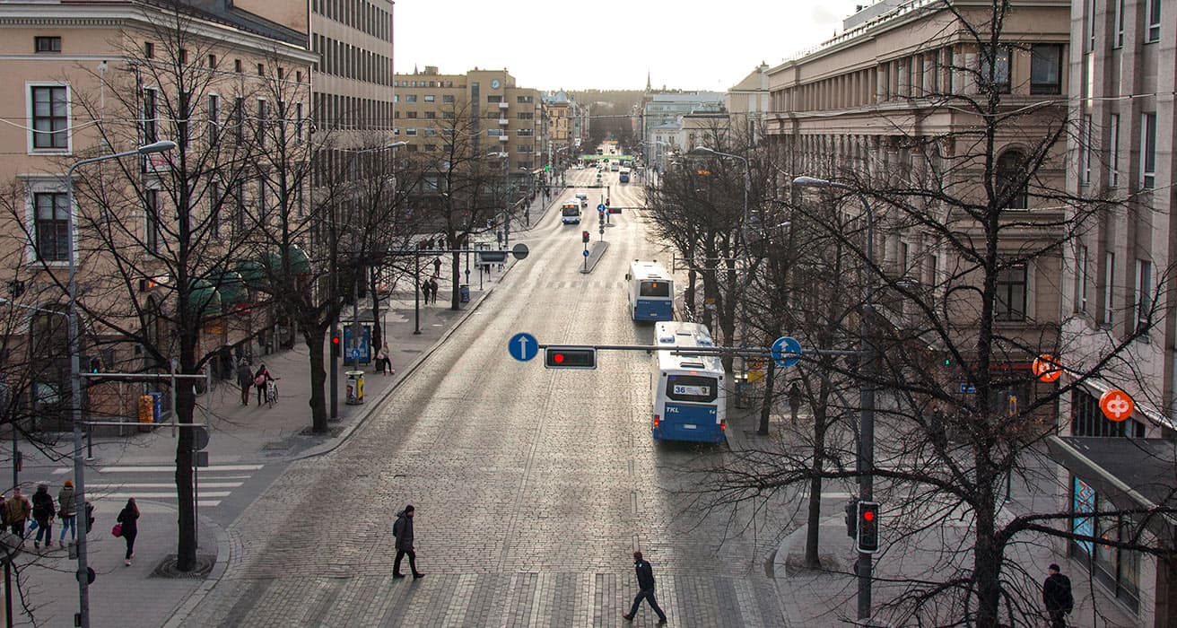 Tampereen Hämeenkatu vuonna 2016